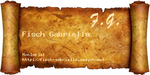 Fisch Gabriella névjegykártya